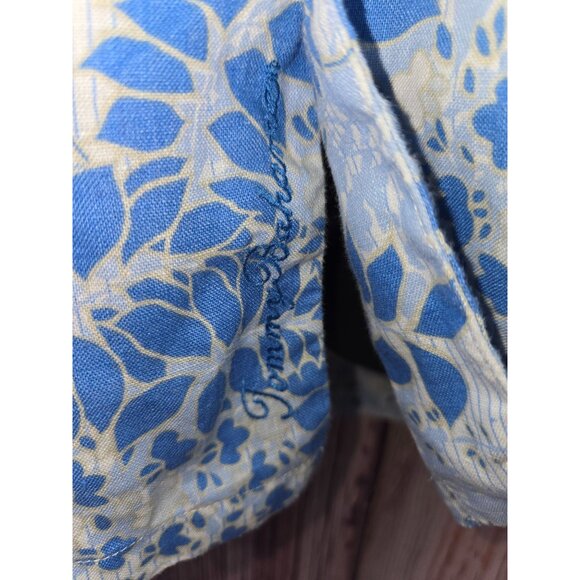 Tommy Bahama Blue Floral Long Sleeve Shirt Mens Large - Picture 6 of 7